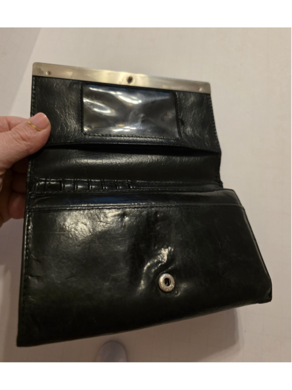 Vintage Kenneth Cole Women's Tri-Fold Black Wallet - Picture 3 of 13